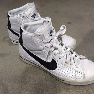 Nike men high top white sz 10